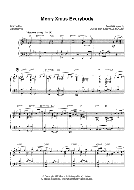 Merry Xmas Everybody Piano Page 2
