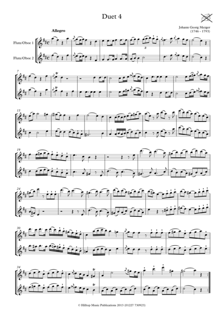 Mezger Six Duets For Two Oboes Op 3 No 4 6 Page 2