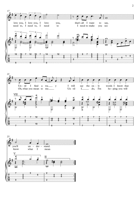 Michelle By Beatles Love Ballad Guitar Fingerstyle Page 2