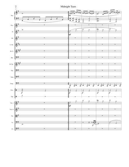 Midnight Tears For Orchestra Page 2