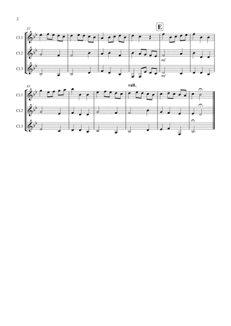 Minuet In G By Bach For Clarinet Trio Page 2