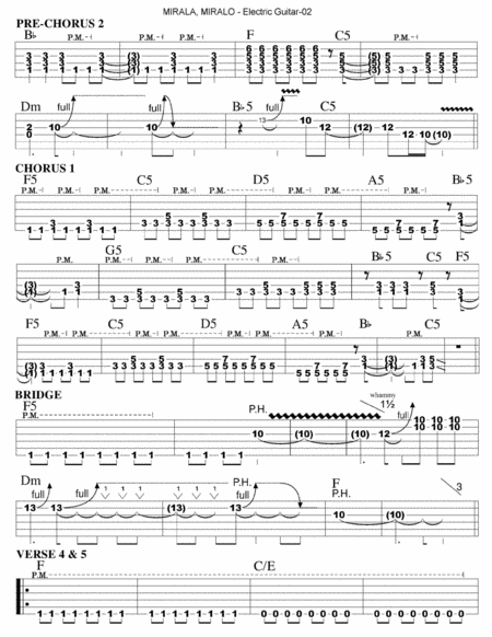 Mirala Miralo Guitar Tab Page 2