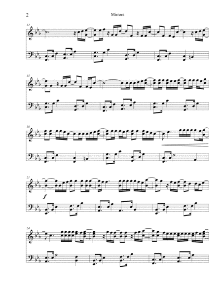 Mirrors Short Piano Solo Page 2