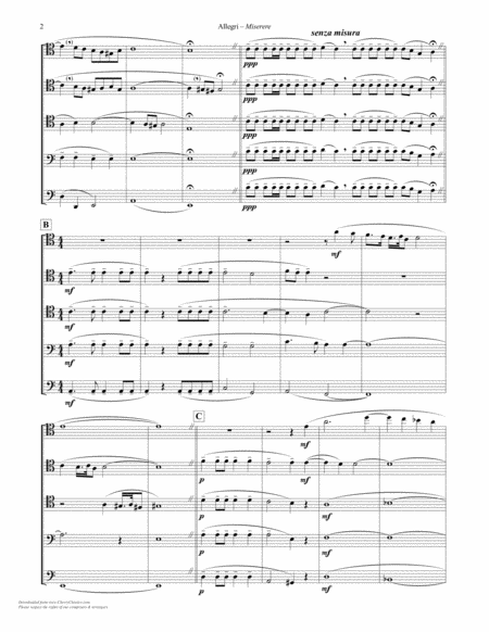 Miserere For 5 Part Trombone Ensemble Page 2