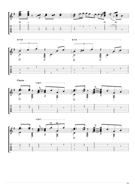 Misery Fingerstyle Guitar Solo Page 2