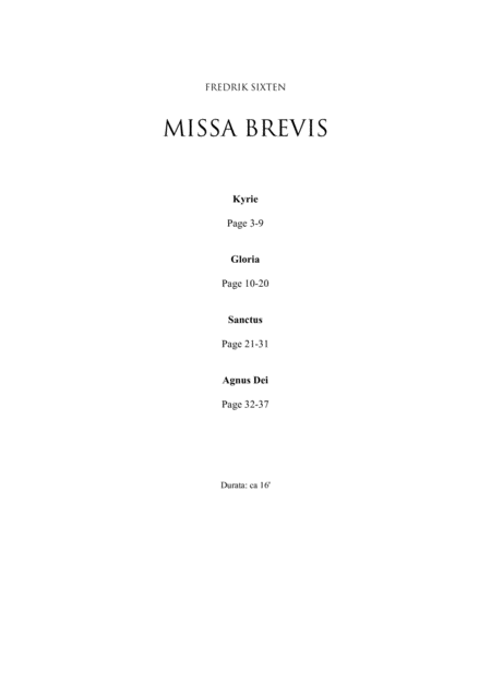 Missa Brevis Page 2