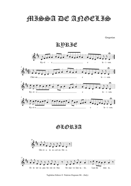 Missa De Angelis Gregorian Octavo Page 2