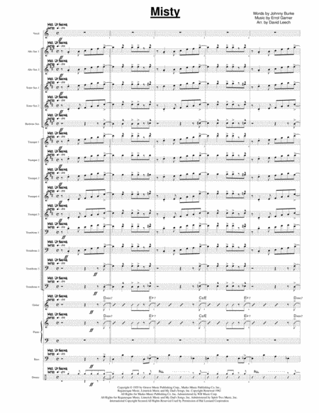 Misty Big Band Male Vocal Page 2