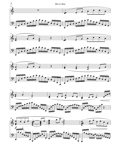 Mo Li Hua 9as Performed By Soundsketch Page 2