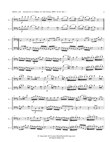 Molter J Concertino Mvt 1 For Two Cellos Page 2