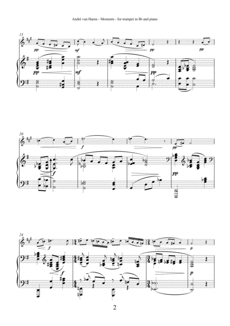 Moments For Trumpet In B Flat And Piano Page 2