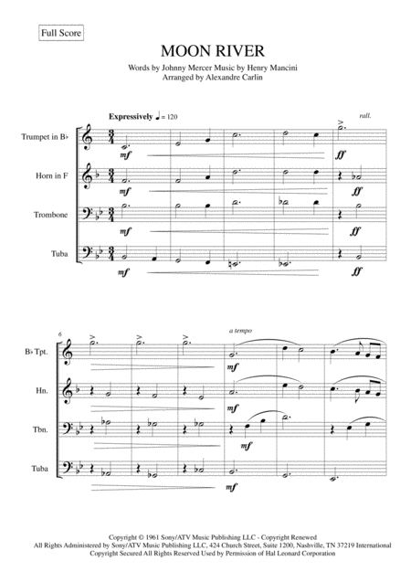 Moon River Brass Quartet Page 2