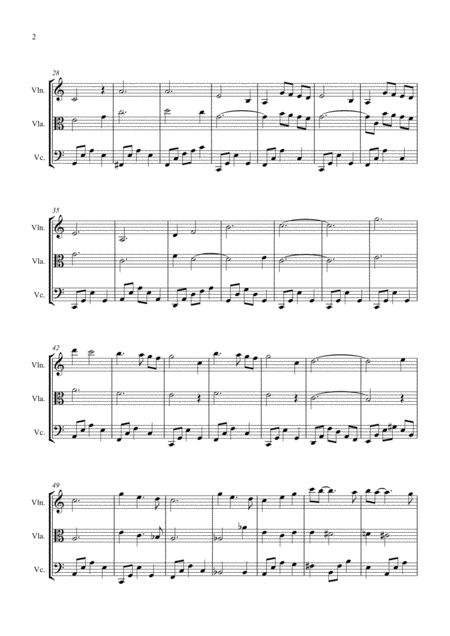 Moon River By Andy Williams Arranged For String Trio Violin Viola And Cello Page 2
