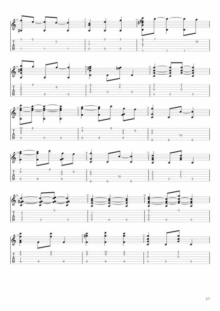 Moon River For Solo Fingerstyle Guitar Page 2