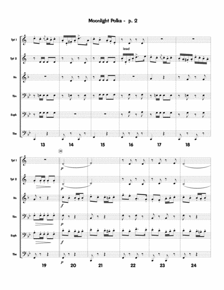 Moonlight Polka For Brass Sextet Page 2