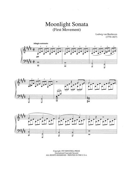 Moonlight Sonata 1st Movement Masterpiece Edition Piano Solo Page 2