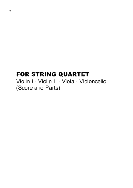 More Than Words Sheet Music For String Quartet Score And Parts Page 2