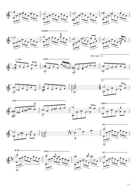 Morning Has Broken Solo Guitar Score Page 2