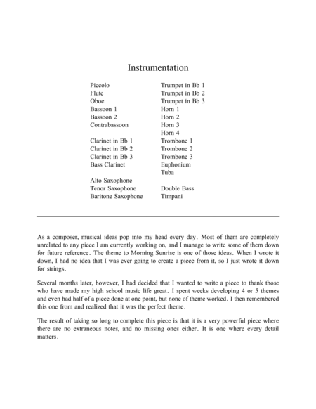 Morning Sunrise Score And Parts Page 2