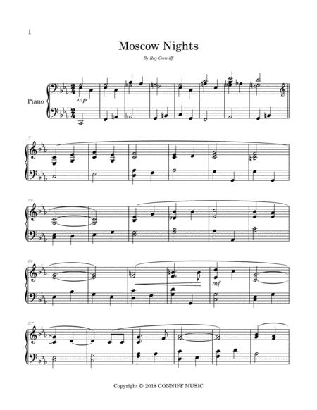 Moscow Nights Theme From C4 Moscow Noir Arranged For Piano Page 2