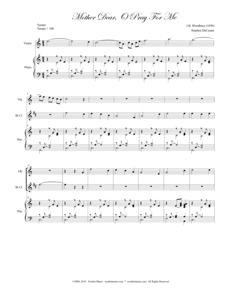 Mother Dear O Pray For Me For Woodwind Quintet Page 2