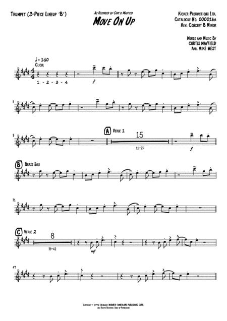Move On Up 3 Piece Brass Section B Page 2