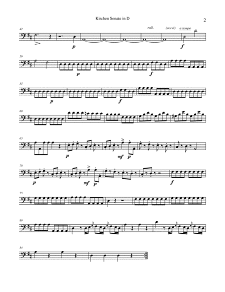 Mozart Church Sonata In D Page 2