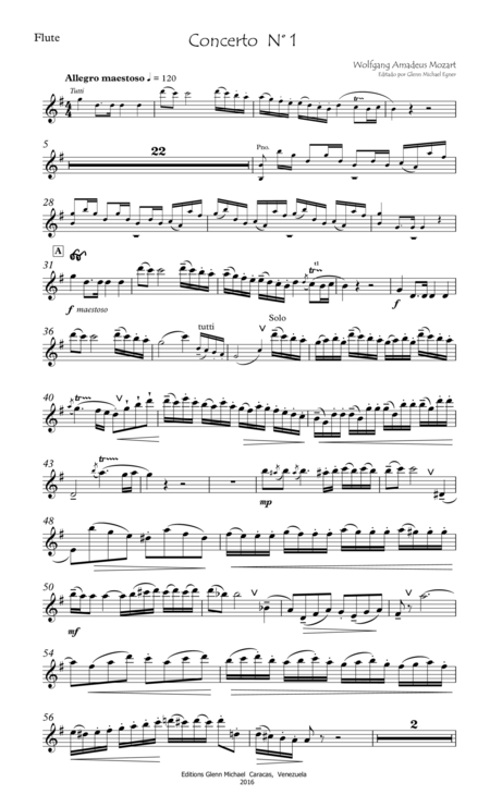 Mozart Concerto 1 In G For Flute Piano Page 2