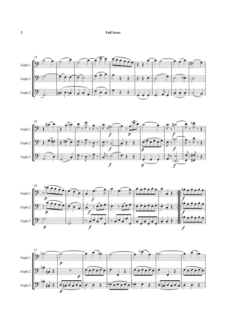 Mozart Divertimento No 1 Complete From Five Divertimenti For 3 Basset Horns Kv439b Low Brass Trio Euphonium Trombone With Opt Tuba Page 2