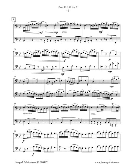 Mozart Duet K 156 No 2 For Bassoon Duo Page 2