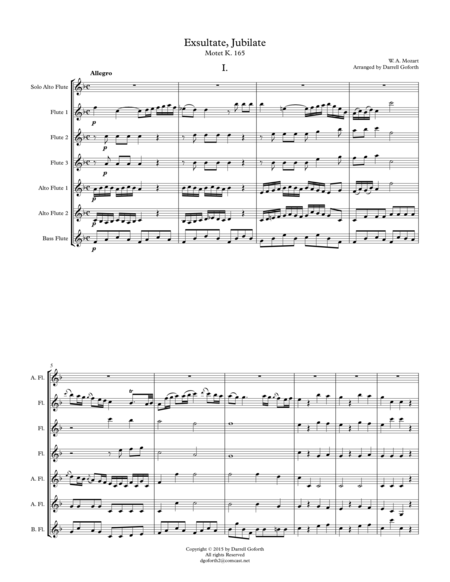 Mozart Exsultate Jubilate For Flute Choir Page 2