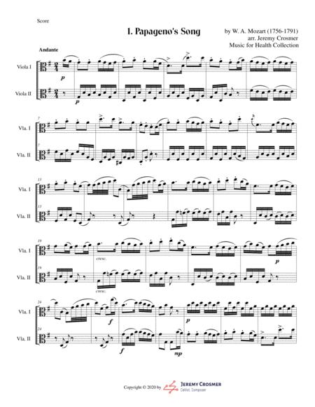 Mozart Magic Flute Selections Music For Health Duet For 2 Violas Page 2