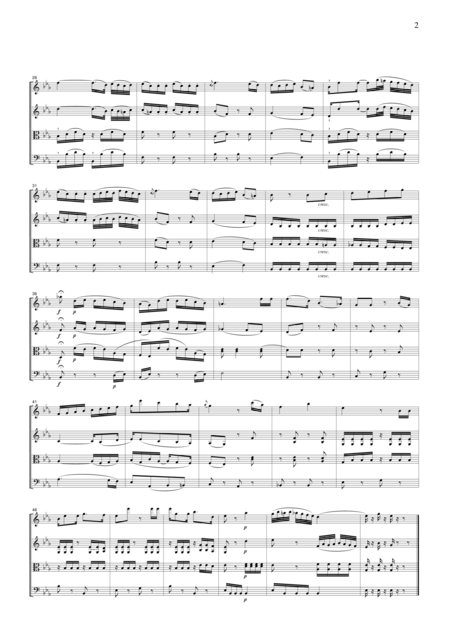 Mozart Porgi Amor Qualche Ristro From Le Nozze Di Figaro For String Quartet Cm025 Page 2