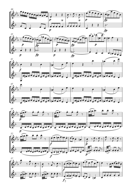 Mozart Sonata No 26 Arr Flute And Clarinet Page 2