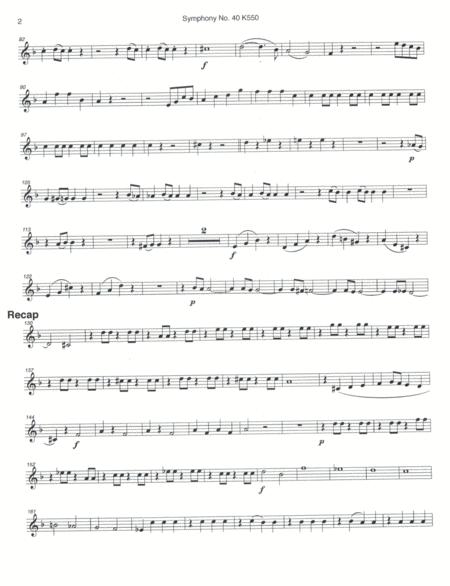 Mozart Symphony No 40 In G Minor Movement 1 F Horn 1 Only Page 2