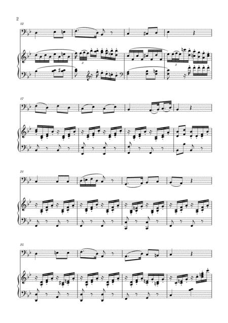Mozart Voi Che Sapete For Trombone And Piano Page 2