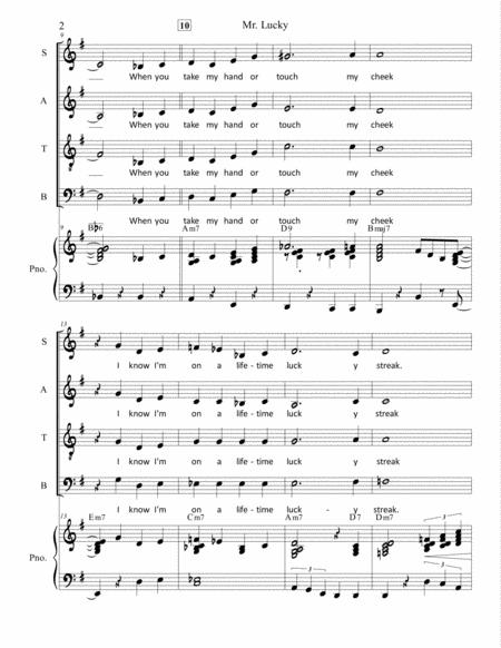 Mr Lucky Satb With Piano Accompaniment Page 2