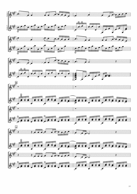 Mungkin Nanti Moshimo Mata Itsuka Duet Guitar Score Page 2