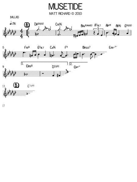 Musetide Lead Sheet Page 2
