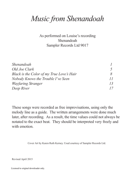 Music From Shenandoah Page 2