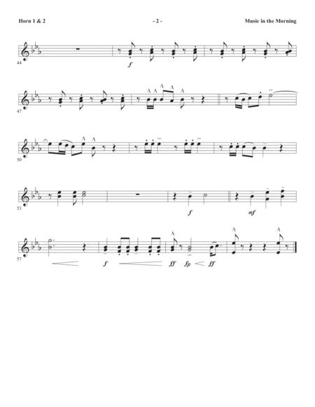 Music In The Morning F Horn 1 2 Page 2