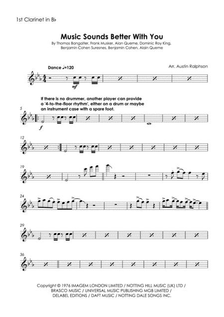 Music Sounds Better With You Clarinet Quintet With Optional Drum Kit Page 2