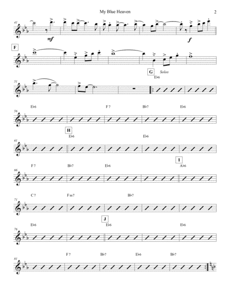 My Blue Heaven Flute 1 Page 2