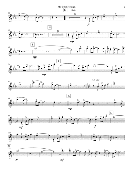 My Blue Heaven Flute 3 Page 2