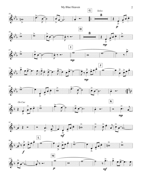 My Blue Heaven Flute 4 Page 2