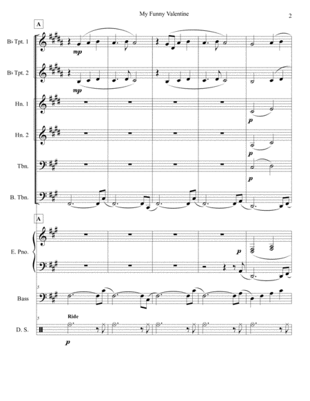 My Funny Valentine Brass Sextet Page 2