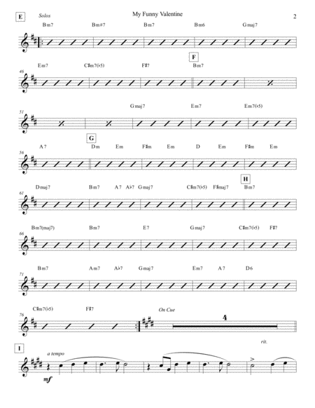 My Funny Valentine Violin I Page 2