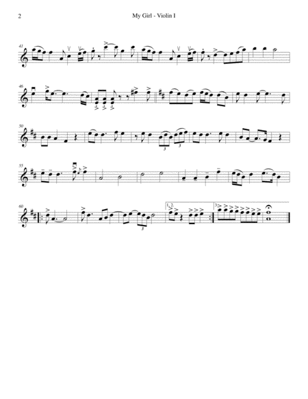 My Girl String Quartet Page 2