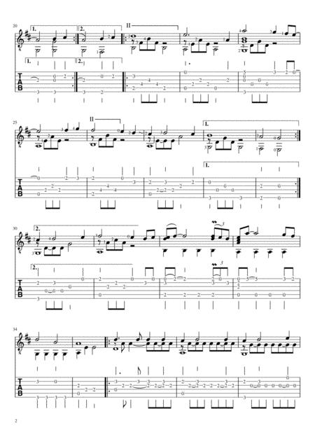 My Heart Will Go On Titanic Solo Guitar Sheet Music Tab Page 2