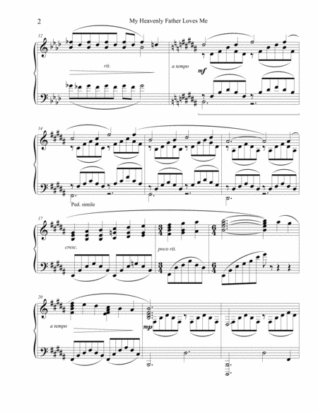 My Heavenly Father Loves Me In The Style Of Franz Liszt Page 2